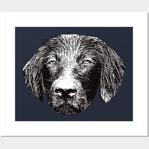 Flat Coated Retriever - Flattie Christmas Gifts Wall Art by DoggyStyles